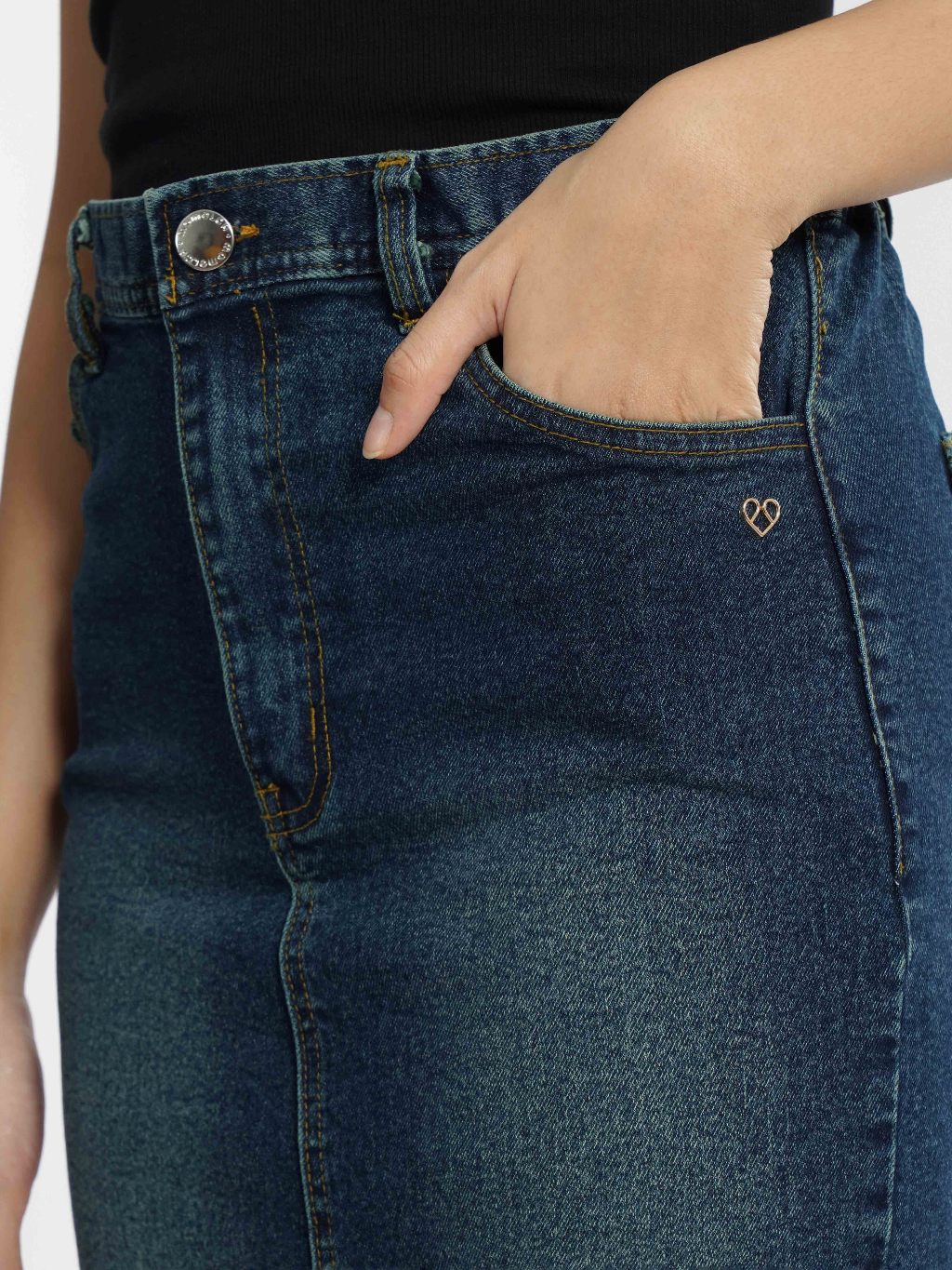 MOMELCA - Ariella Skirt | Bawahan Wanita | Rok Denim