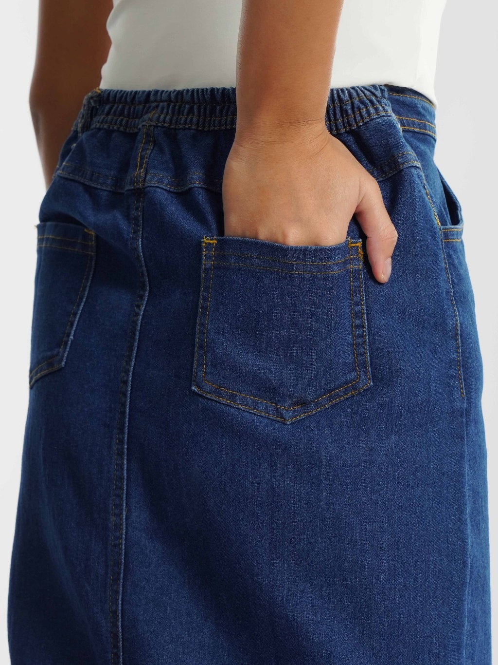 MOMELCA - Ariella Skirt | Bawahan Wanita | Rok Denim