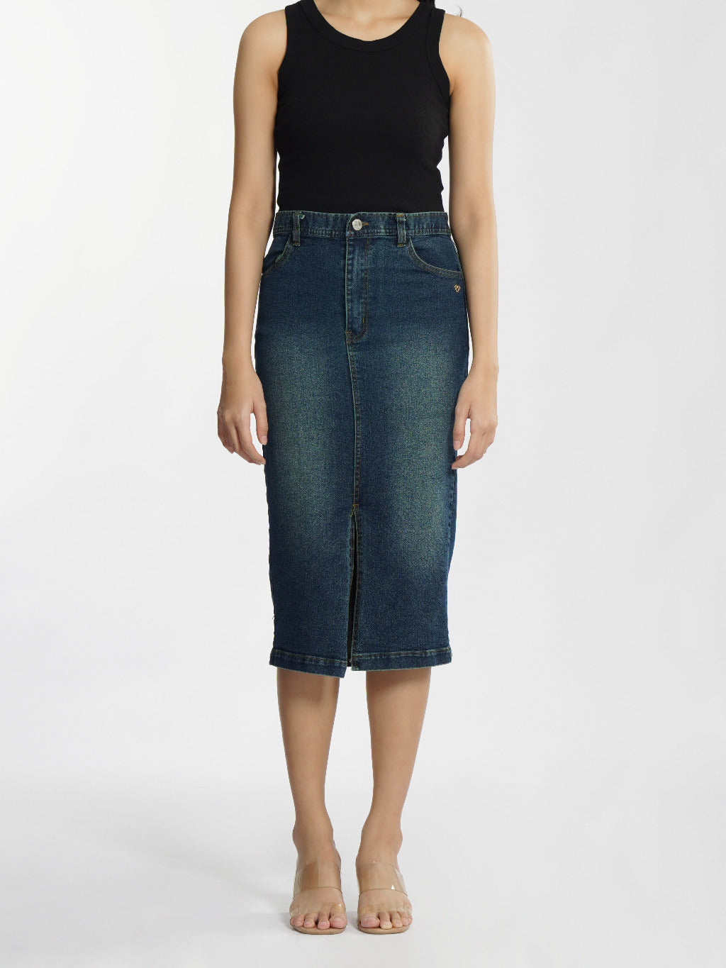MOMELCA - Ariella Skirt | Bawahan Wanita | Rok Denim