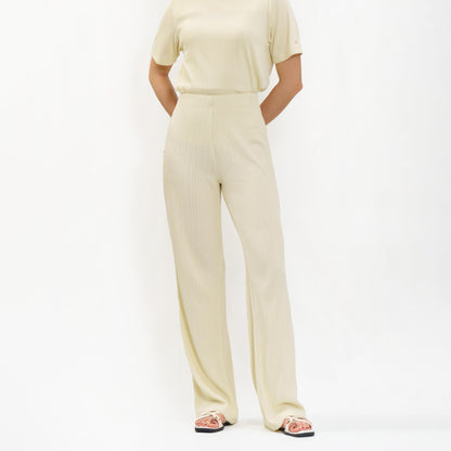 Momelca Belva Pants Pleated Knit Celana Panjang Wanita Casual