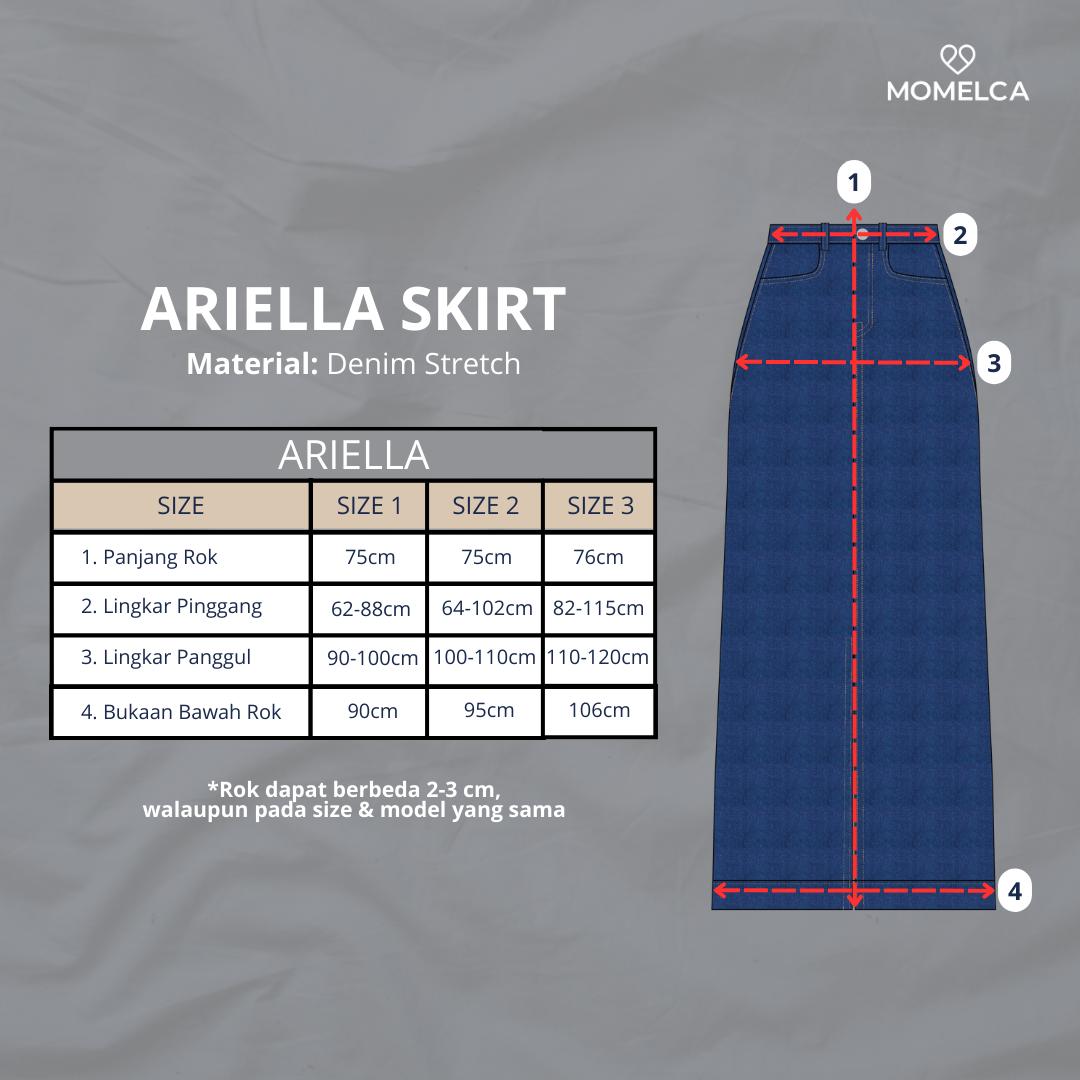 Momelca Ariella Denim Skirt - Rok Jeans Wanita