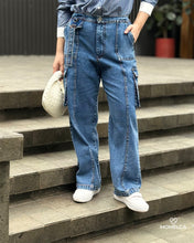 Load image into Gallery viewer, Momelca Celia Denim Pants Celana Bawahan Wanita
