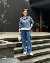 Load image into Gallery viewer, Momelca Celia Denim Pants Celana Bawahan Wanita
