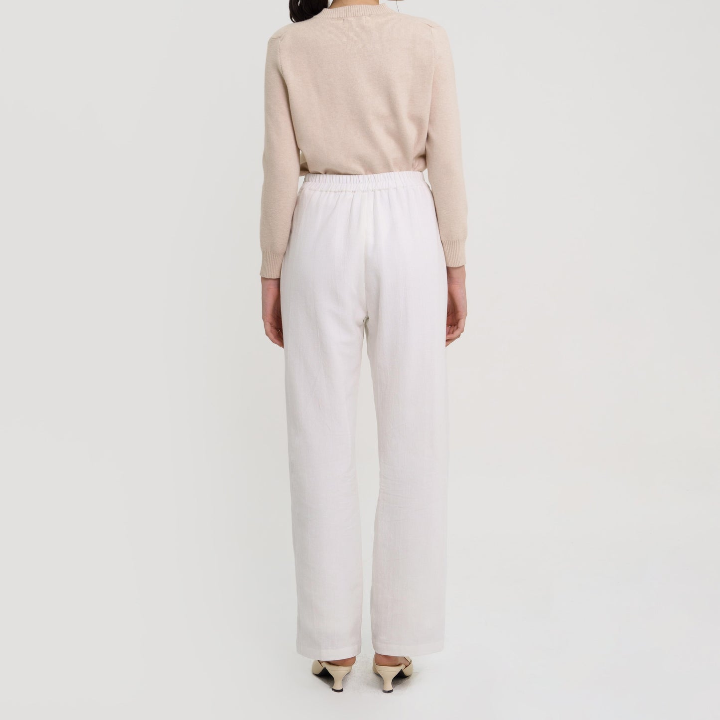 Momelca Cassie Linen Pants Celana Panjang Casual Formal Basic Wanita Nyaman