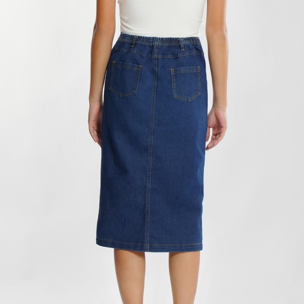 Momelca Ariella Denim Skirt - Rok Jeans Wanita