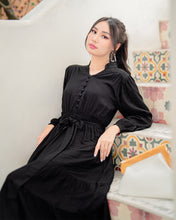 Load image into Gallery viewer, Momelca Agatha Long Dress Rayon Twill Wanita
