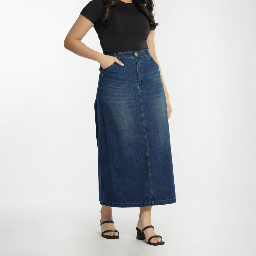 Momelca Ester Daily Skirt - Bawahan Rok Medium Denim Untuk Wanita