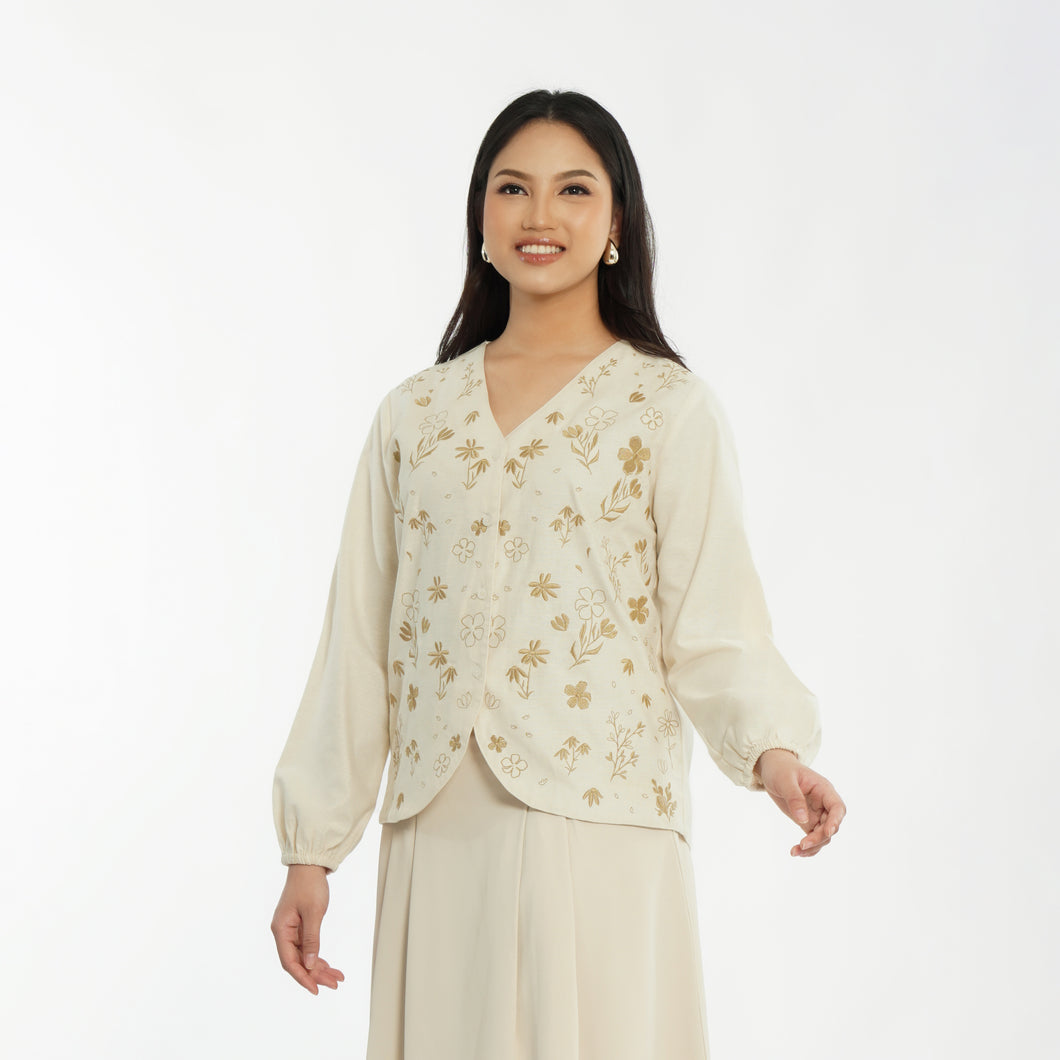 RAYA COLLECTION - Momelca Izzati Top - Atasan Baju Blouse Raya Untuk Wanita