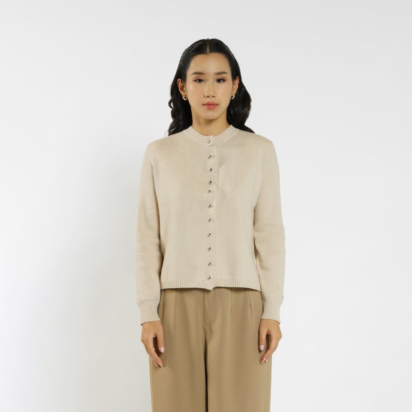 Momelca Odella Knit Top - Atasan Baju Wanita Lengan Panjang