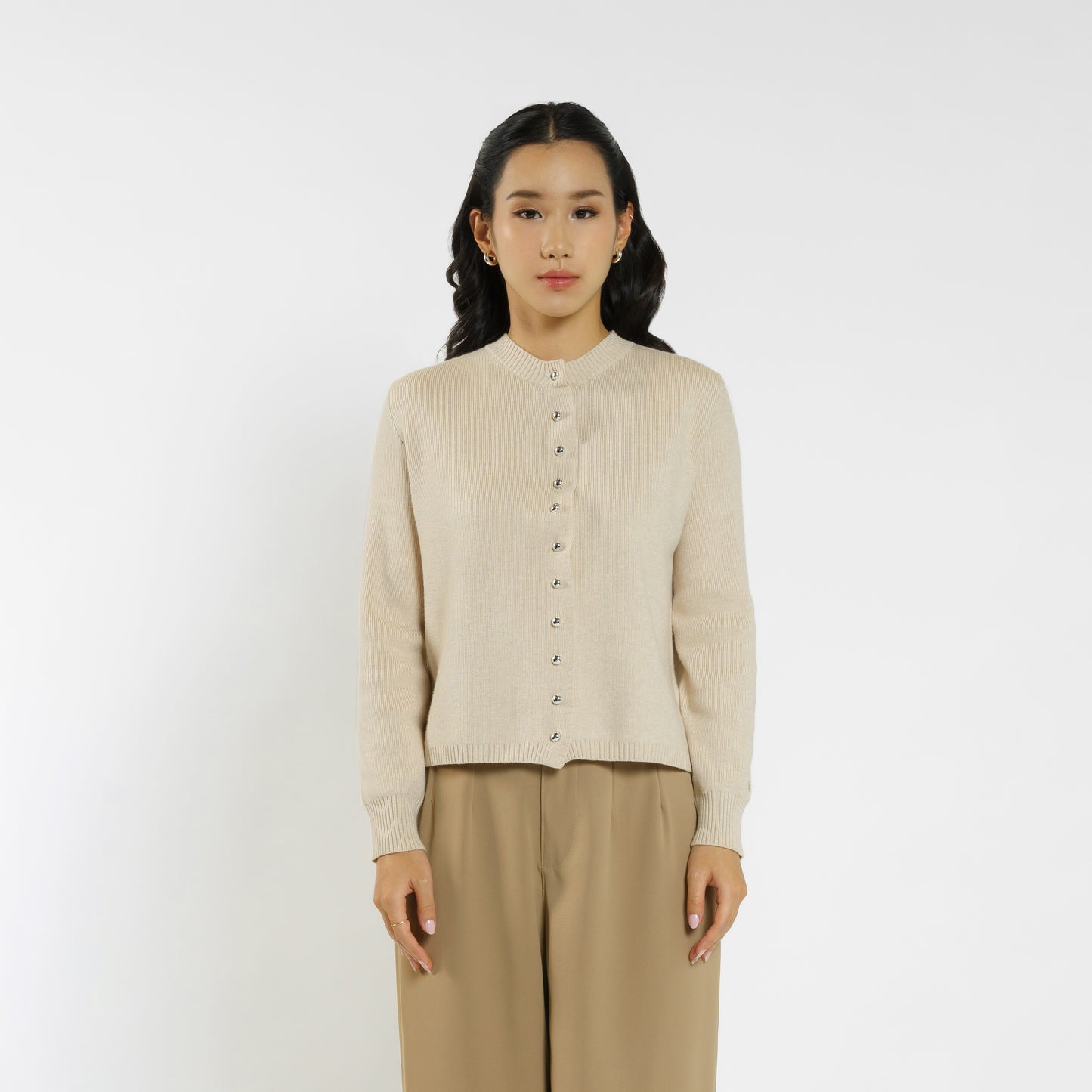 Momelca Odella Knit Top - Atasan Baju Wanita Lengan Panjang