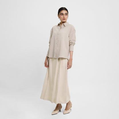 Momelca Essence Shirt Kemeja Linen Wanita Lengan Panjang