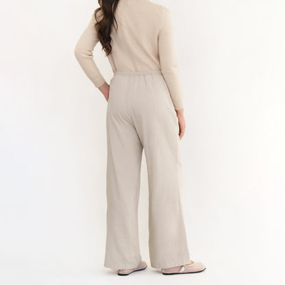 Momelca Cloud Pants Celana Panjang Linen Furing Wanita