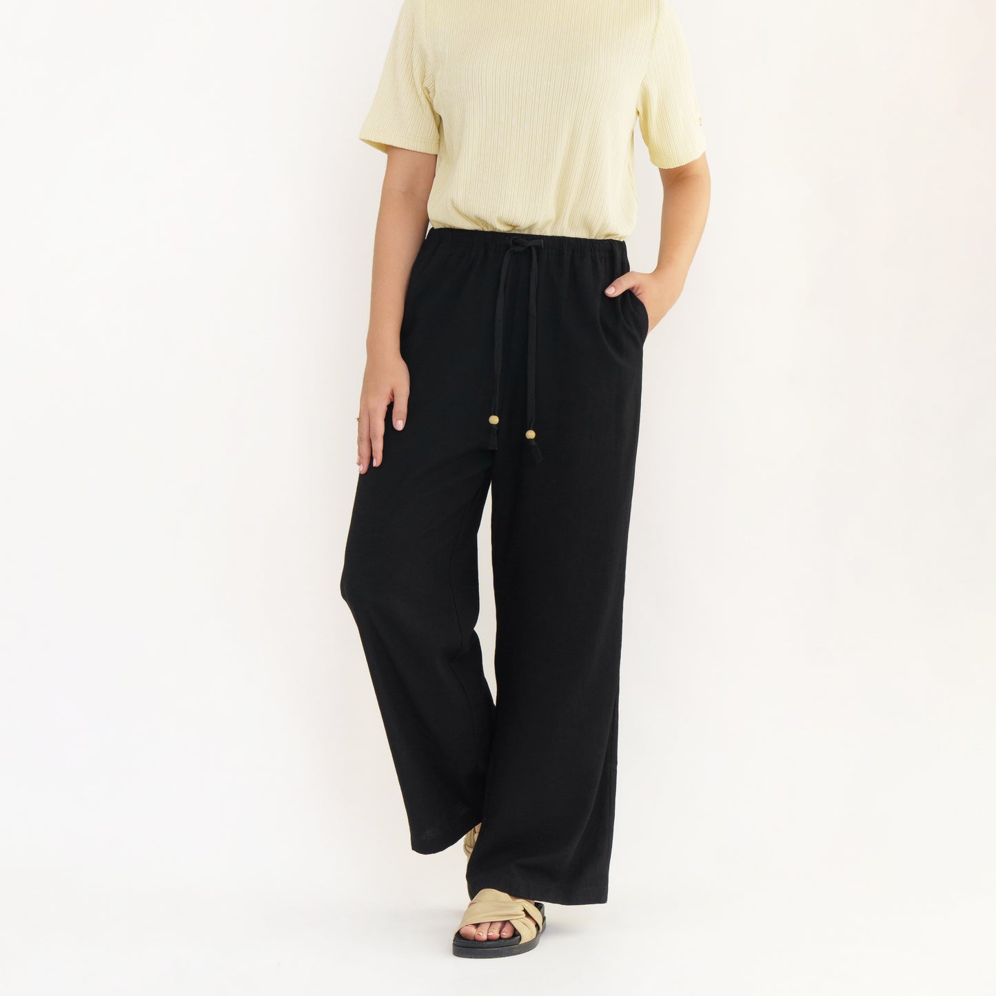Momelca Cloud Pants Celana Panjang Linen Furing Wanita