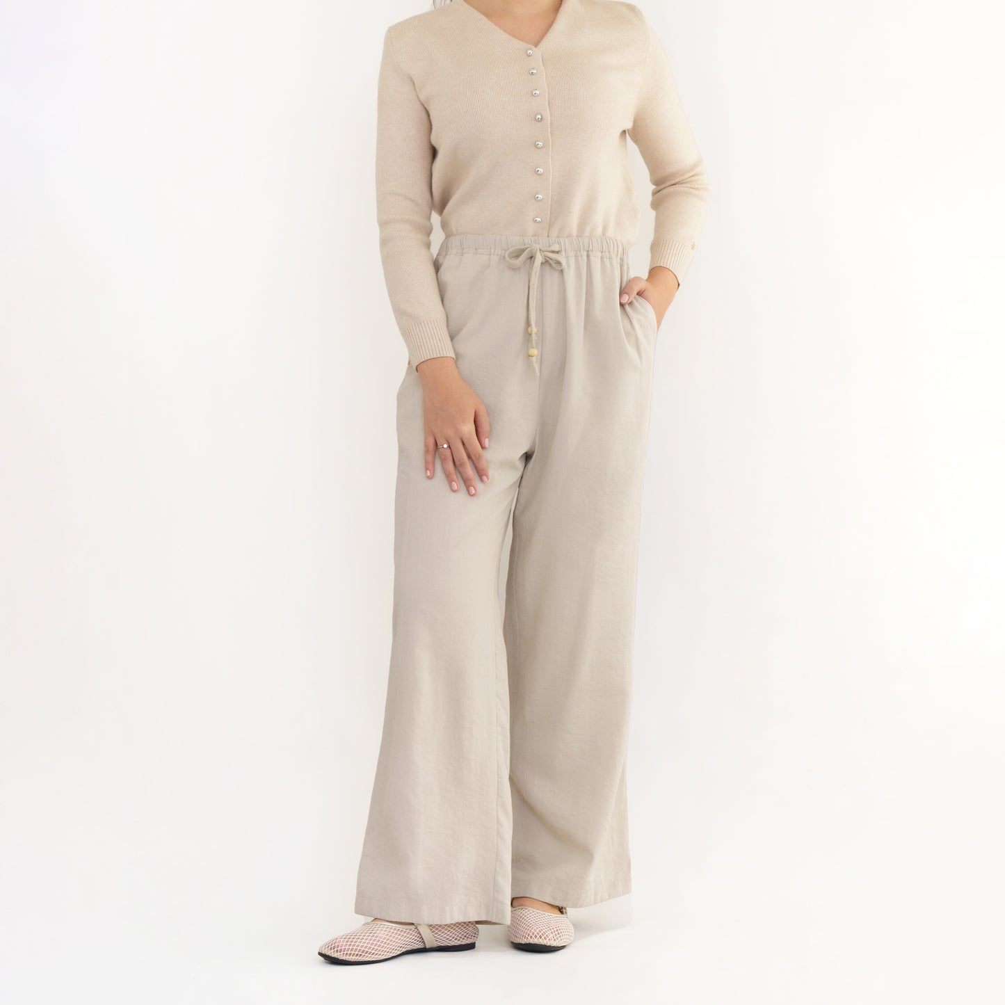 Momelca Cloud Pants Celana Panjang Linen Furing Wanita