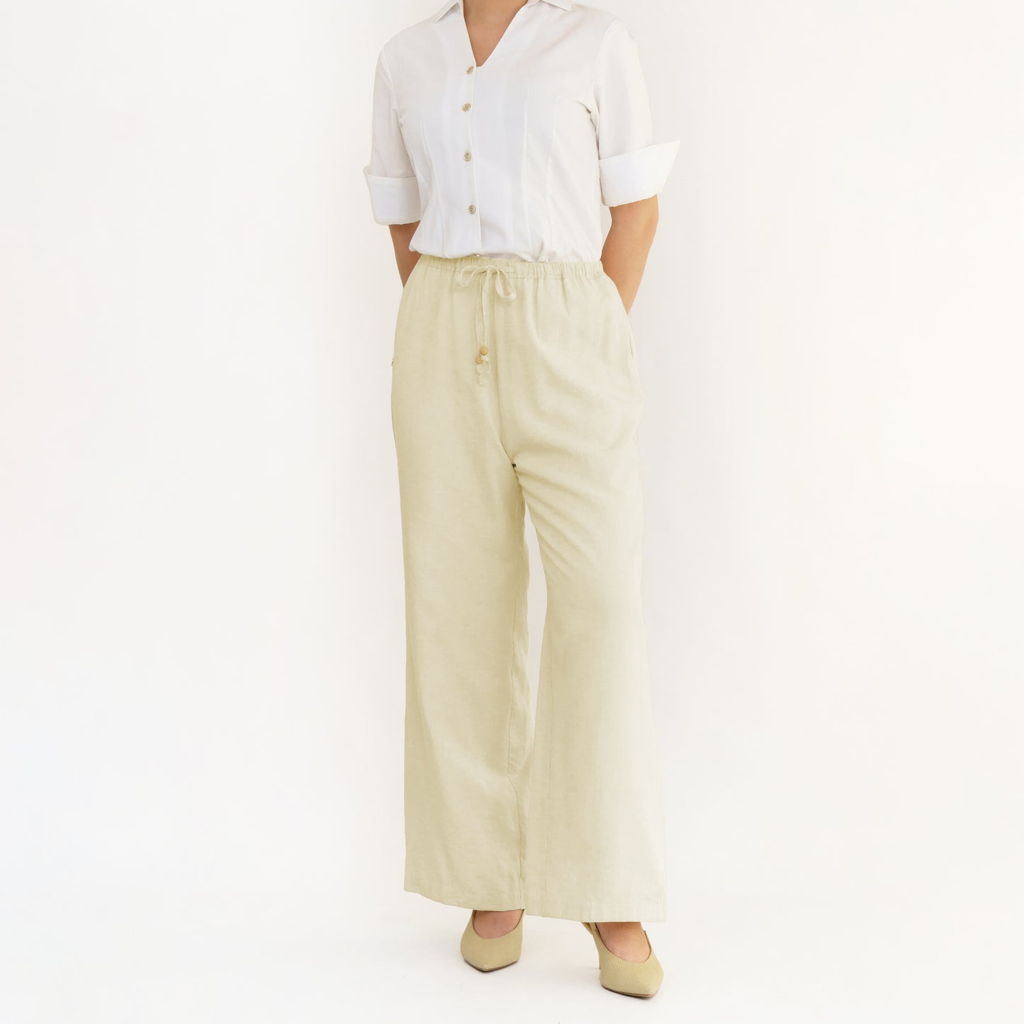 Momelca Cloud Pants Celana Panjang Linen Furing Wanita
