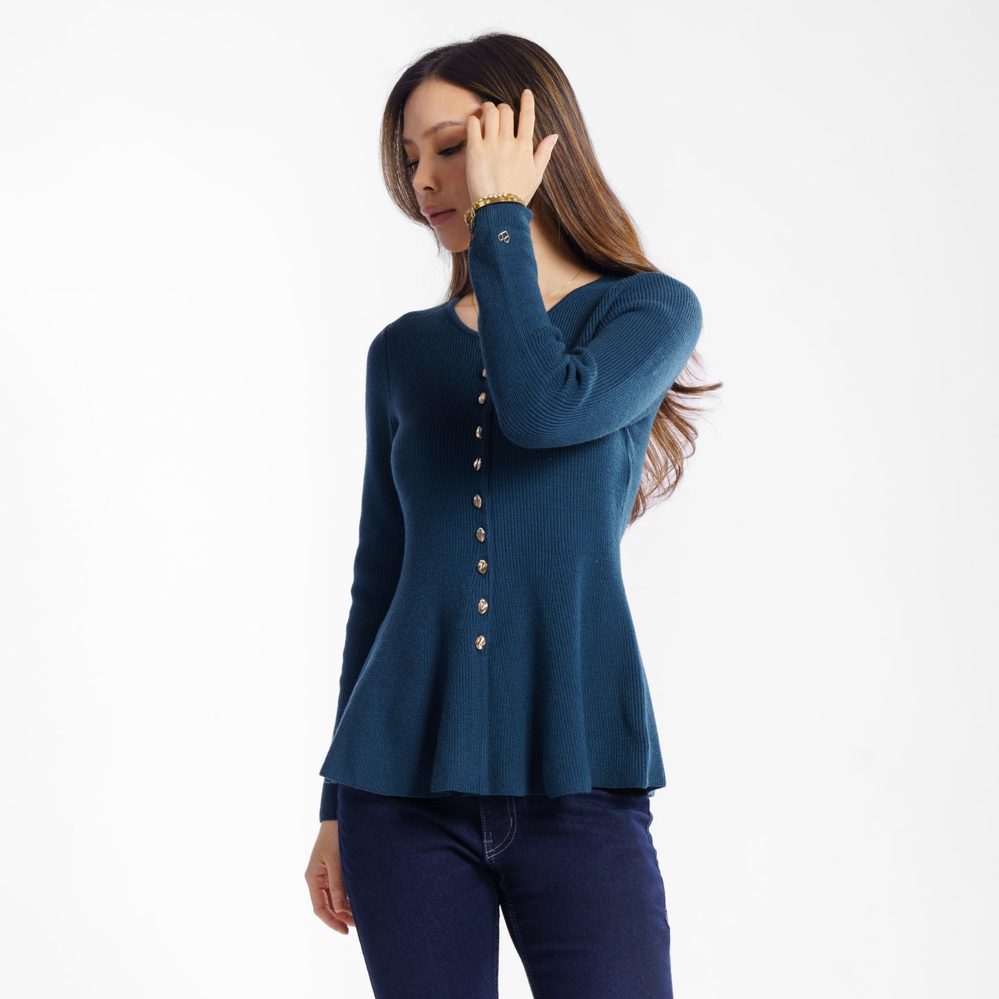 Momelca Freya Top Knit Cardigan Atasan Rajut Wanita