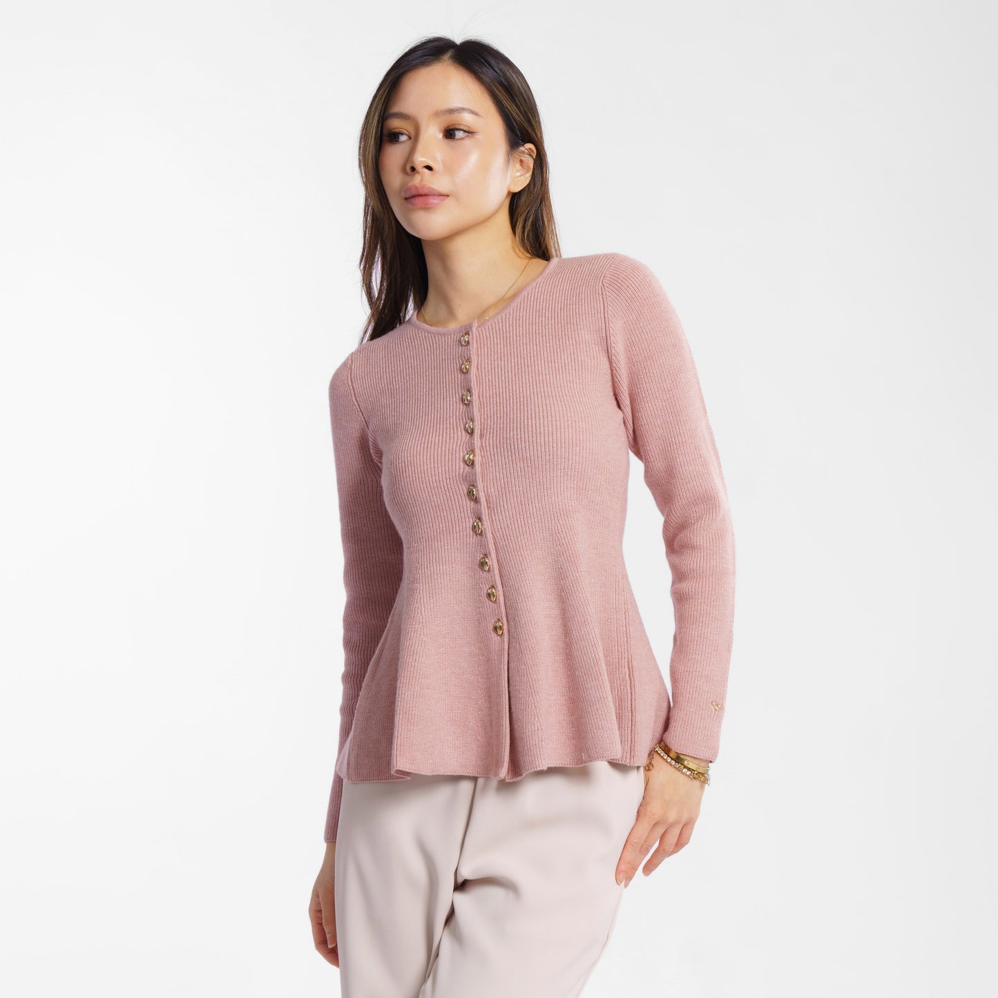Momelca Freya Top Knit Cardigan Atasan Rajut Wanita