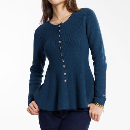 Momelca Freya Top Knit Cardigan Atasan Rajut Wanita