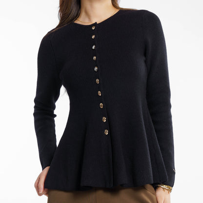 Momelca Freya Top Knit Cardigan Atasan Rajut Wanita