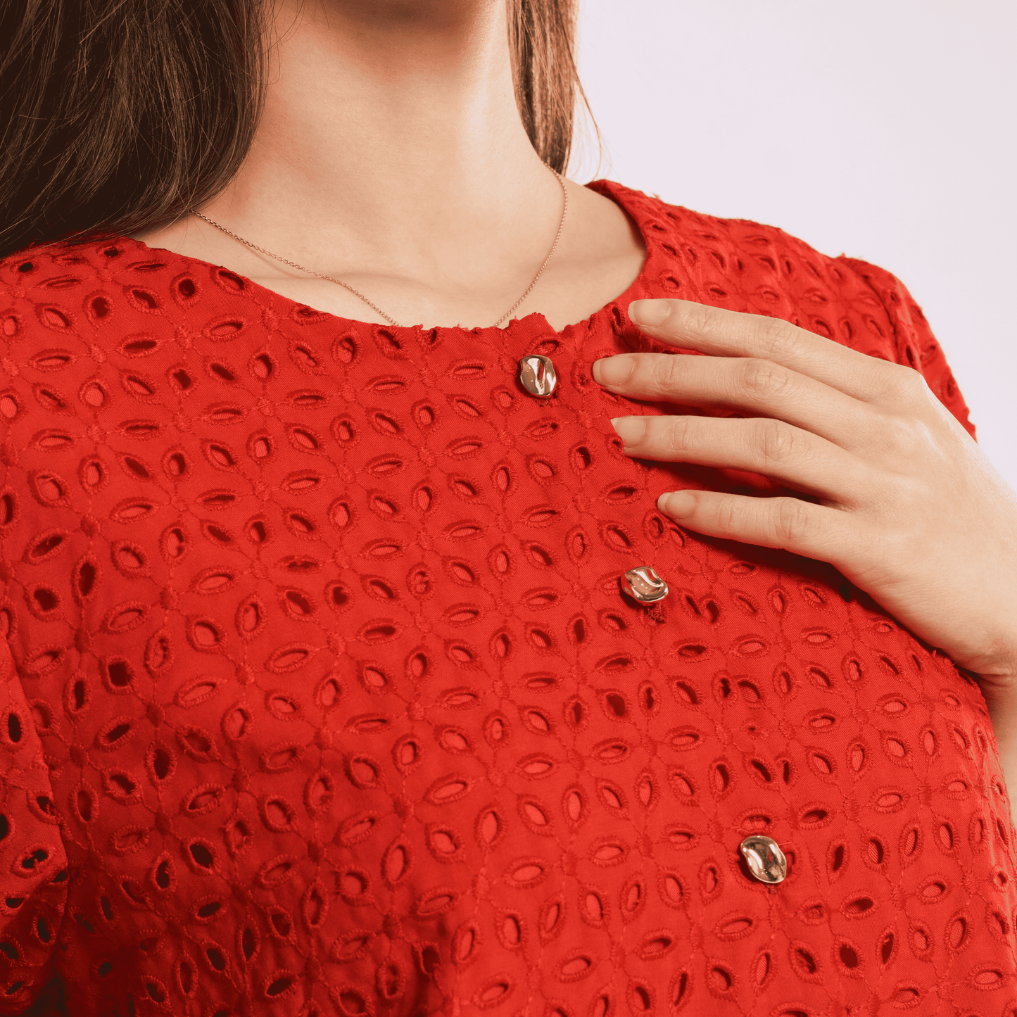 Momelca Lizzie Top Atasan Blouse Bordir Katun Wanita