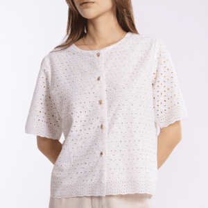 Momelca Lizzie Top Atasan Blouse Bordir Katun Wanita