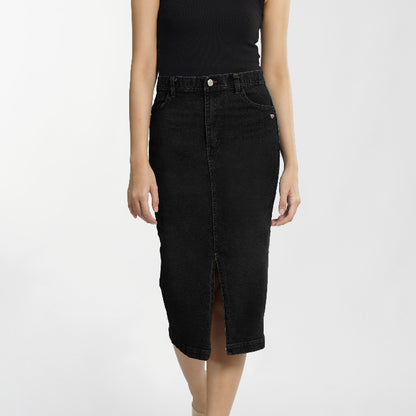 MOMELCA - Ariella Skirt | Bawahan Wanita | Rok Denim
