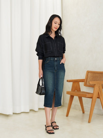 Ariella Denim Skirt