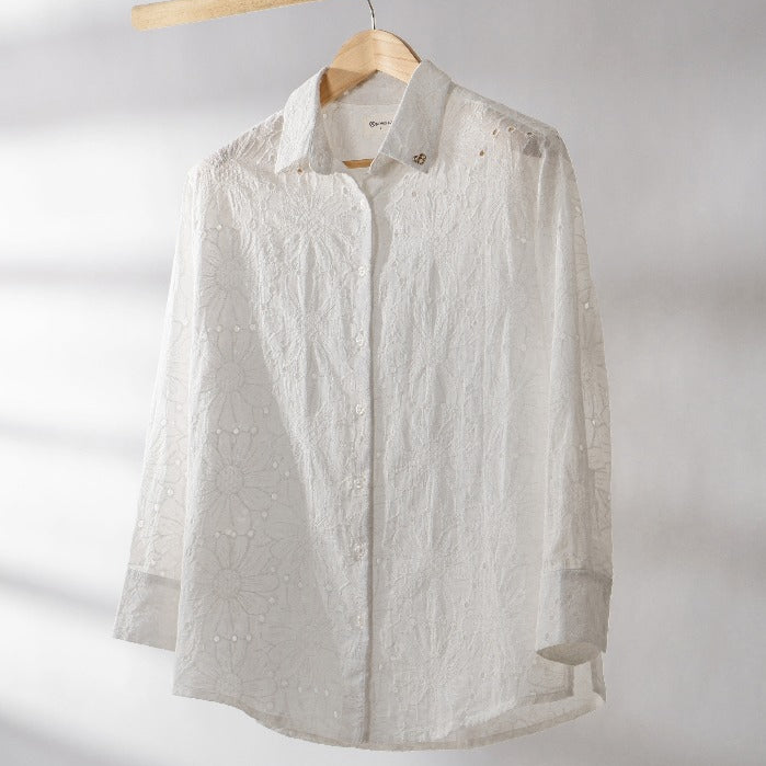 Momelca Sunflower Shirt - Atasan Blouse Wanita