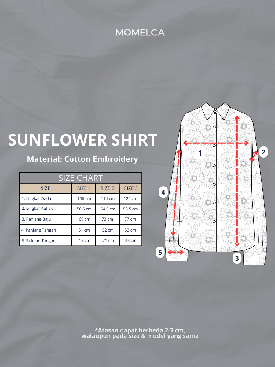 Momelca Sunflower Shirt - Atasan Blouse Wanita