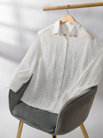 Momelca Sunflower Shirt - Atasan Blouse Wanita