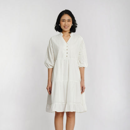 Momelca - Rania Midi Embroiderry Dress Wanita
